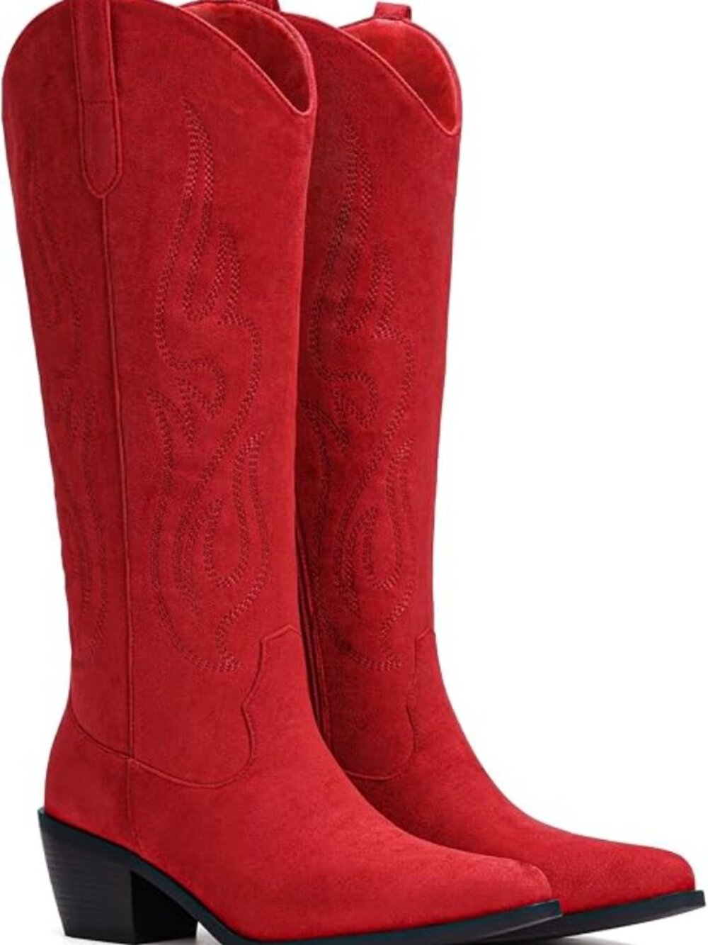 Cowboy Boots for Women - Knee High Wide Calf Cowgirl Boots - Picture 5 of 5